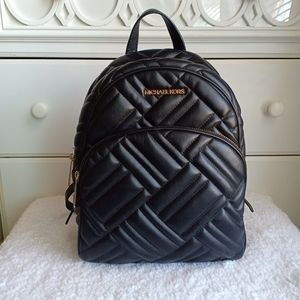 Michael Kors Quilted Leather Backpack - Black